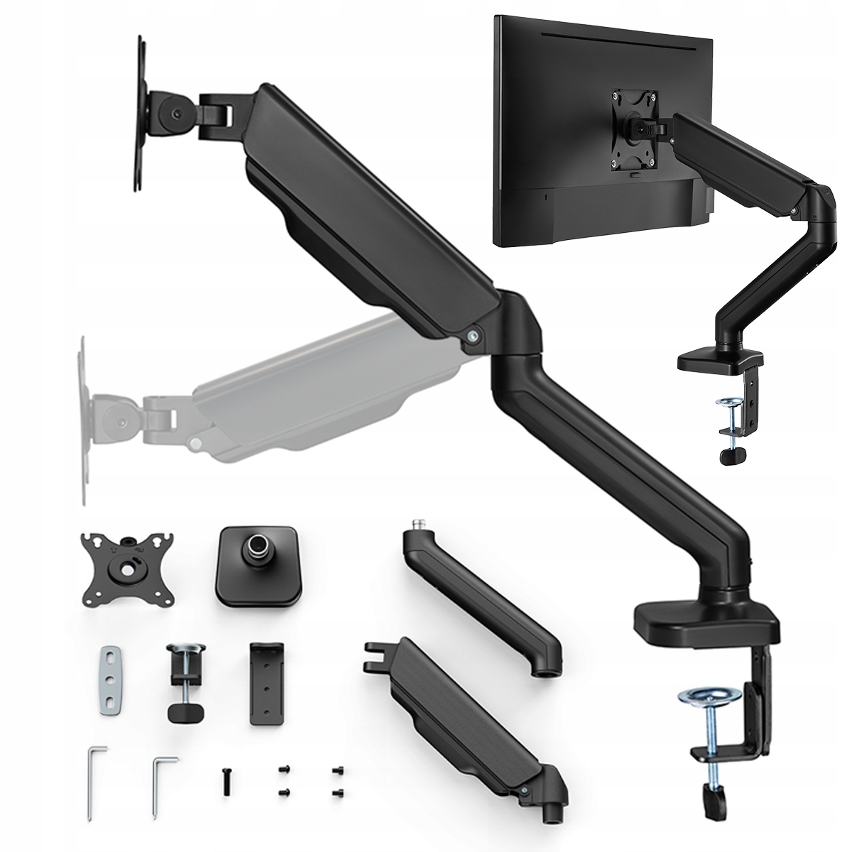 Stojak regulowany uchwyt ramię do monitora na biurko na monitor Dell E2211H