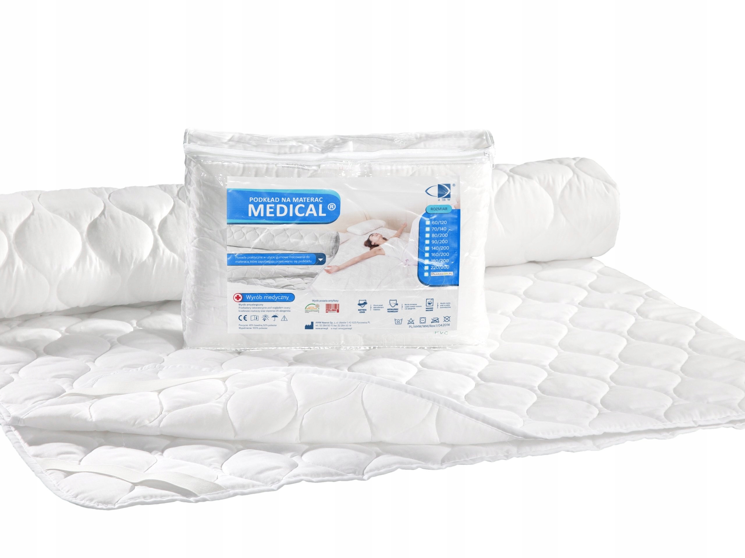 

Podkład ochraniacz na materac 160x200 Medical Amw