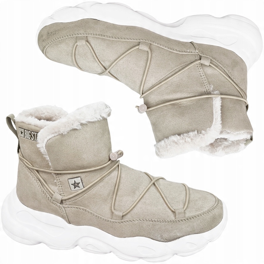 

Buty Big Star damskie ocieplane beżowe II274263 38