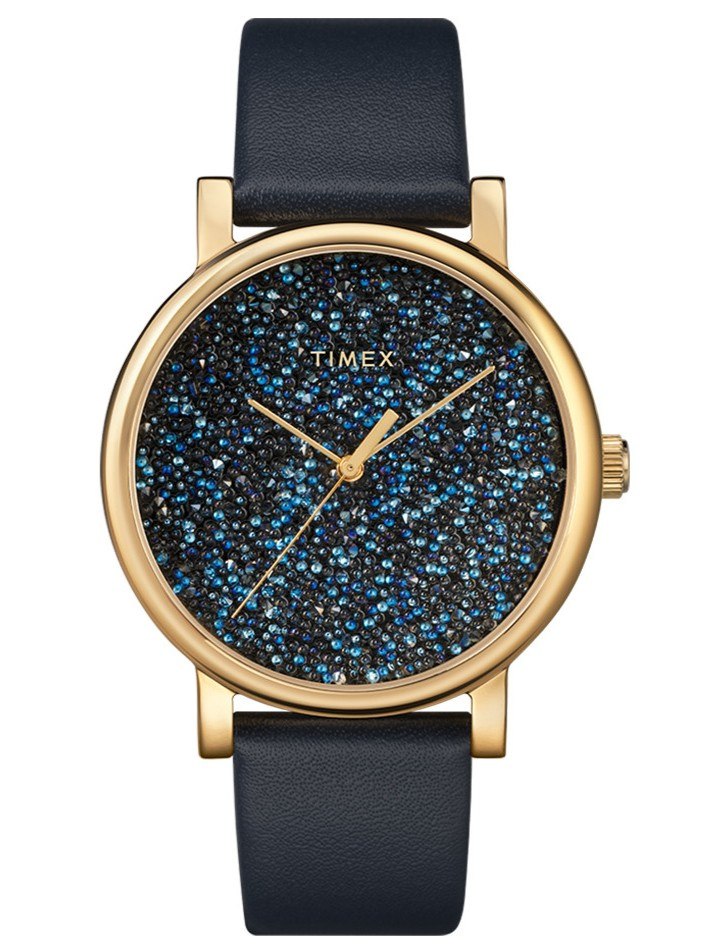 Dámské Hodinky Timex Fashion Crystal Bloom TW2R98100 Bižuterní Na Kůži
