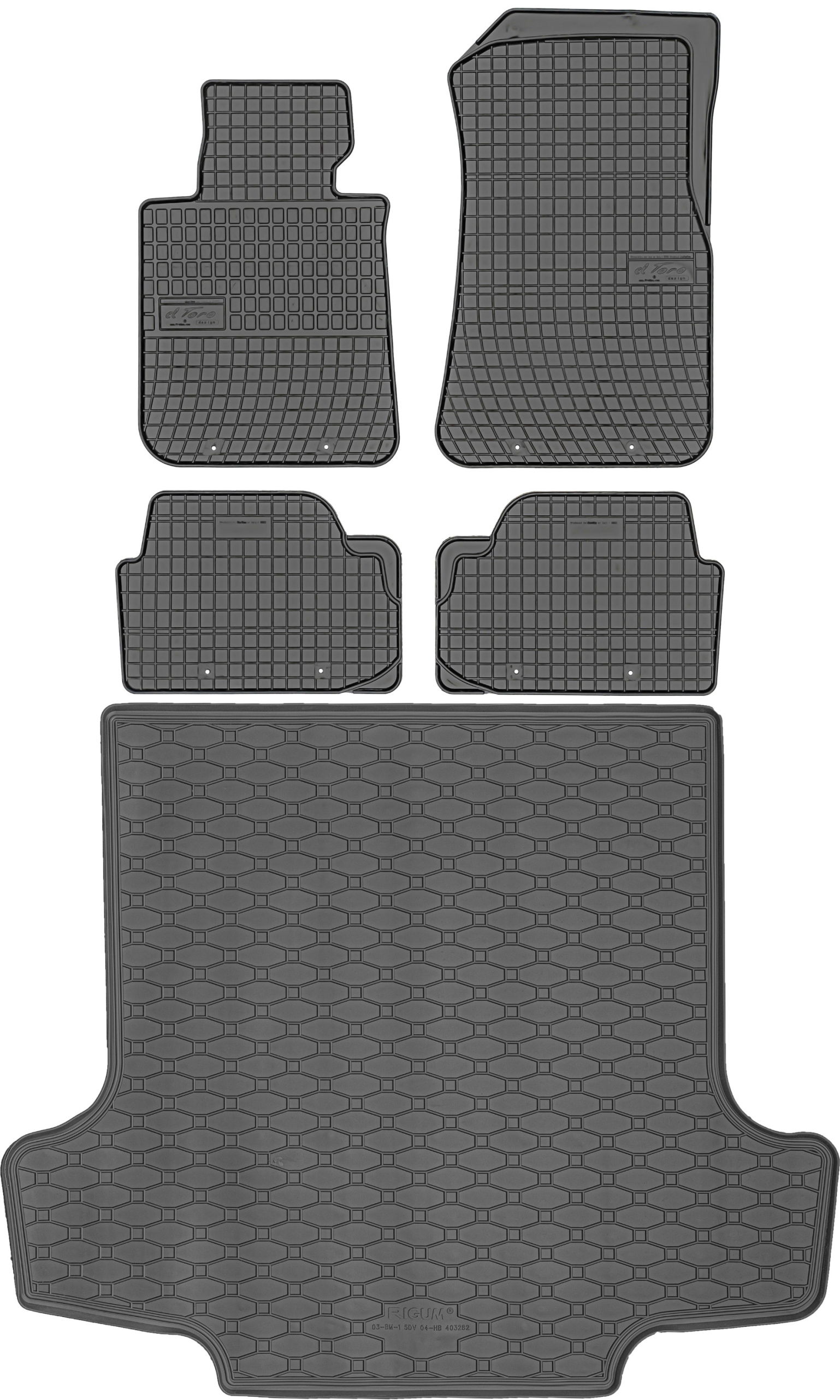 Bwm 1 E81 Hatchback 2004-2011 Sada Koberce batožinový priestor