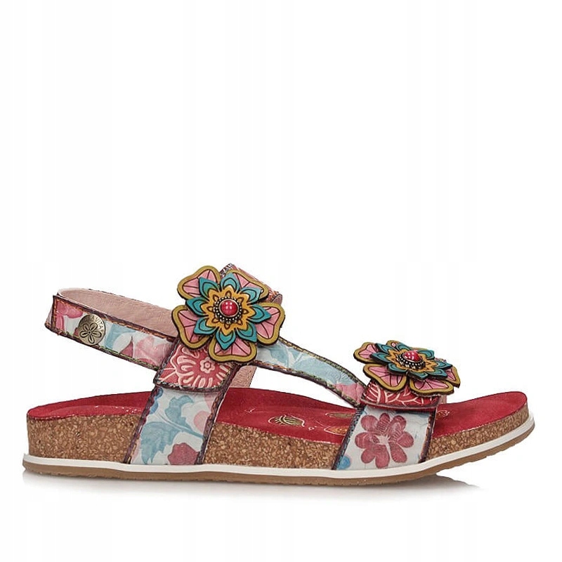 Dámské sandály Laura Vita 0007819 Brcyano 38- Rouge- A8 červené