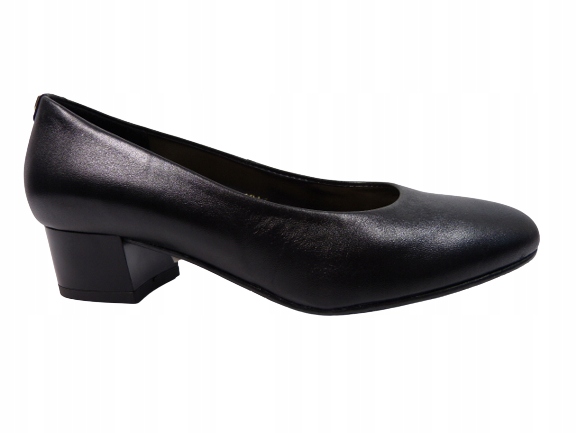 černé kožené lodičky, měkké dámské polobotky, pantofle Sala 36