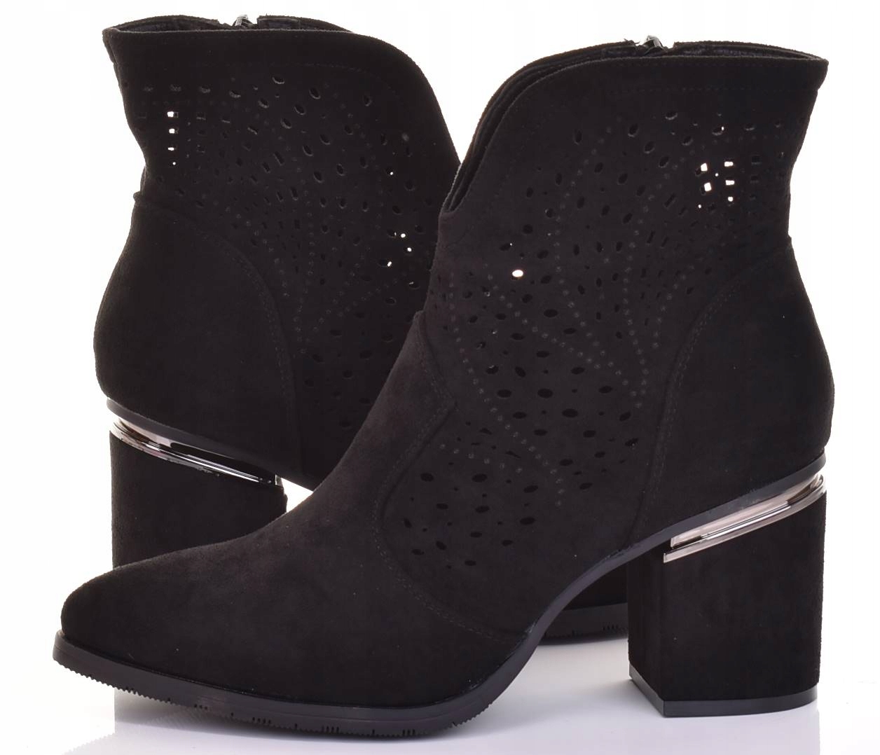 Dámské Kotníkové Boty Ažurové Klasické Jarní Módní