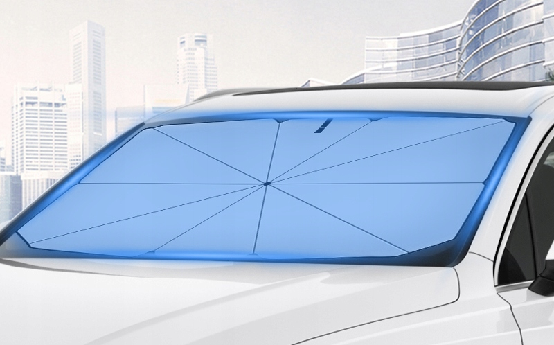 OSŁONA PRZECIWSŁONECZNA PARASOL DO SAMOCHODU CHRONI PRZED NAGRZEWANIEM AUTA Rodzaj osłony przeciwsłoneczne