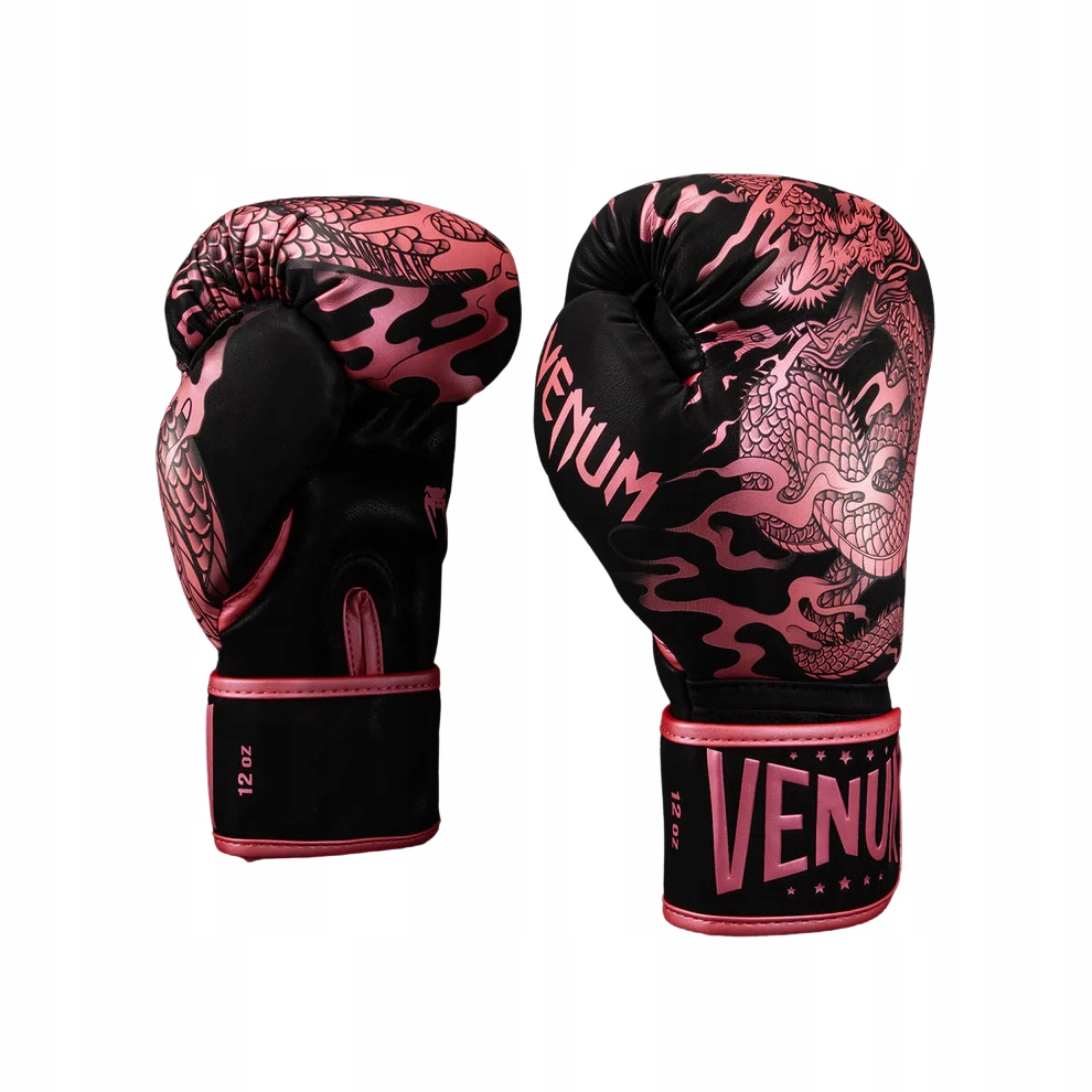 Venum Rękawice Bokserskie Dragon's Flight Czarne/Różowe 16oz