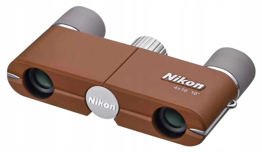 Lornetka Nikon 4x10D CF bursztynowy brąz