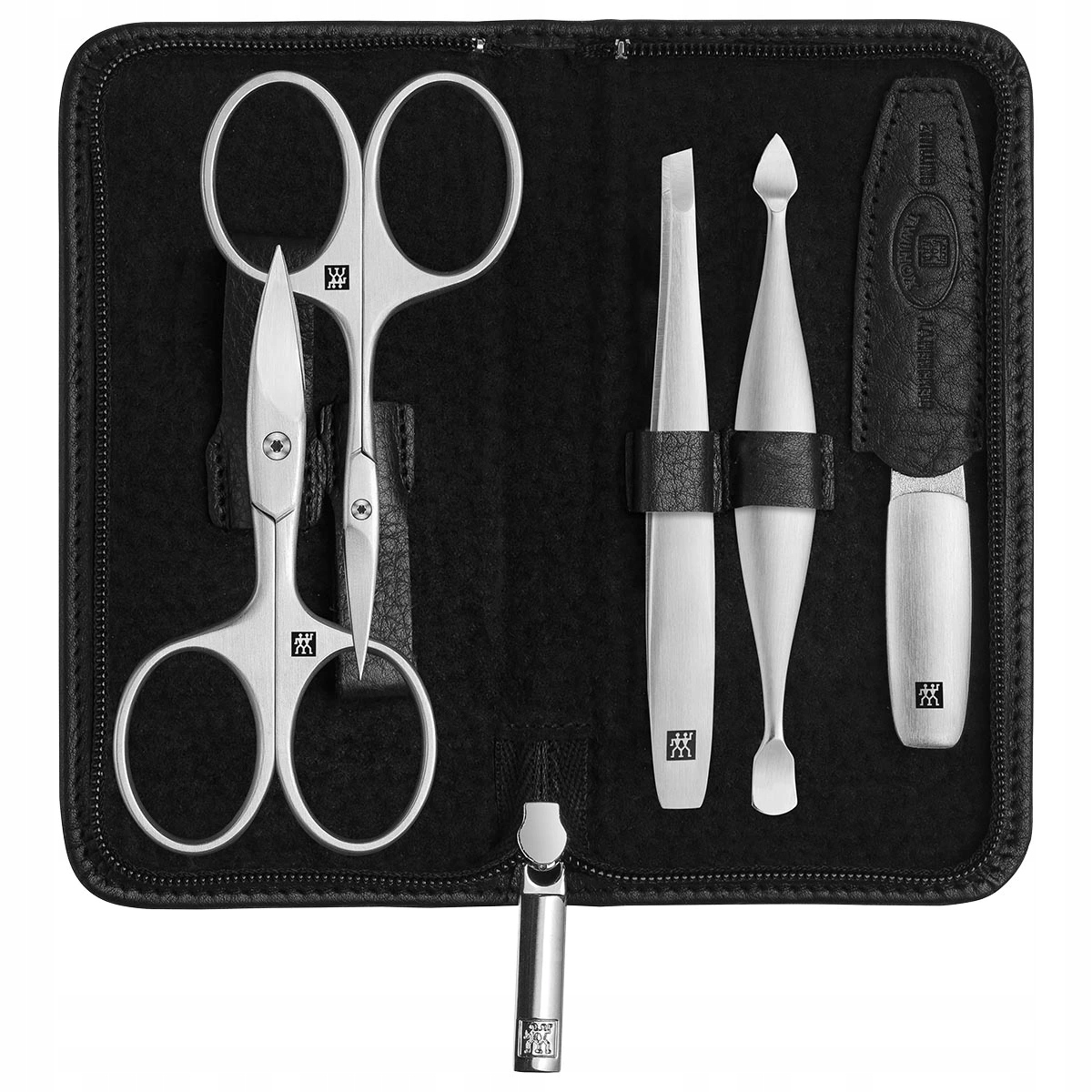 Zwilling Bt Twinox Premium Yak Kožená sada na manikúru č.98681 černá