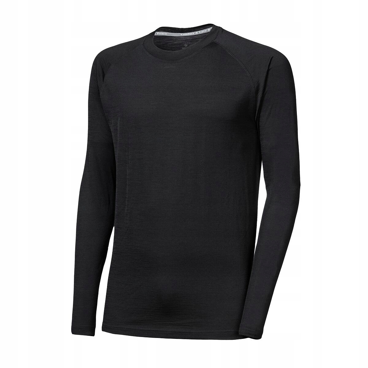 Sensor Merino Active No Logo pánské triko dl.rukáv raglan černá velikost XL