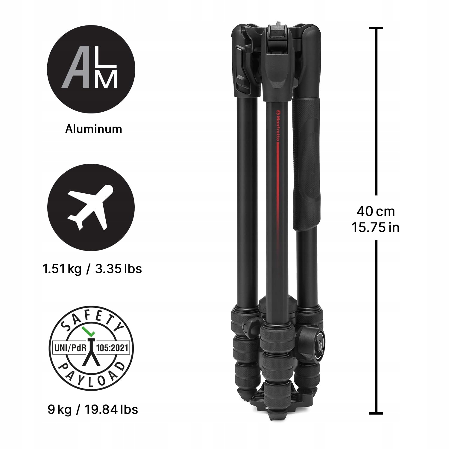 MANFROTTO Befree Advanced AS Statyw Podróżny Kompaktowy Aluminiowy DSLR — miniatura 2