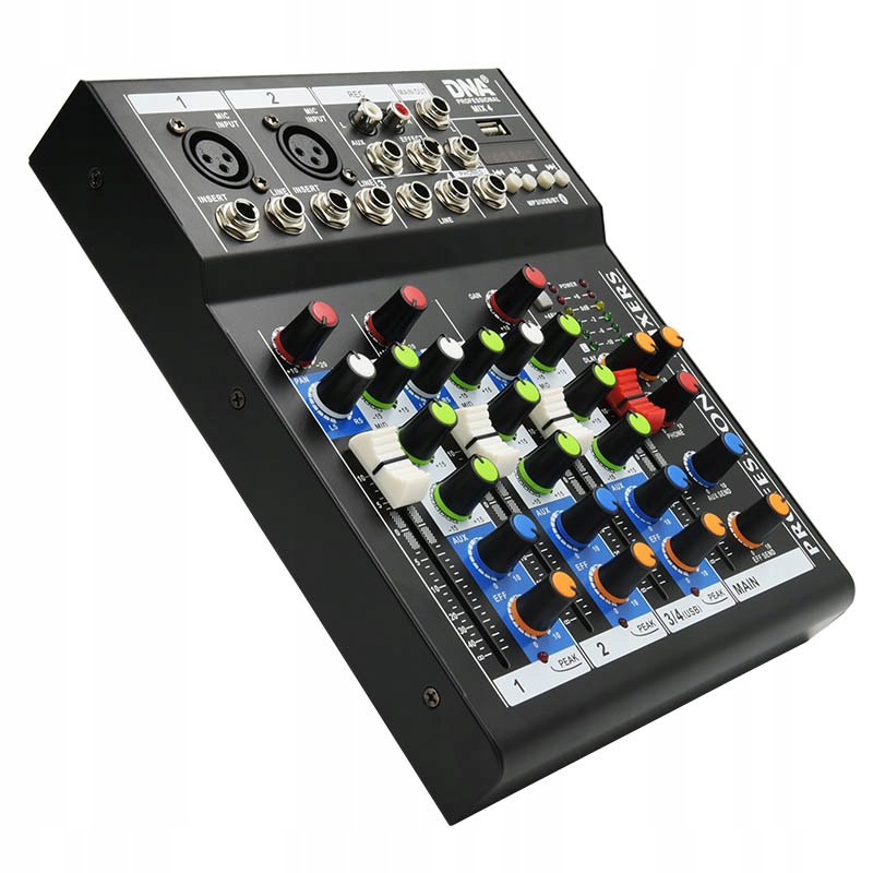 DNA MIX 4 mikser audio USB MP3 analogowy 4 kanały Marka Inna
