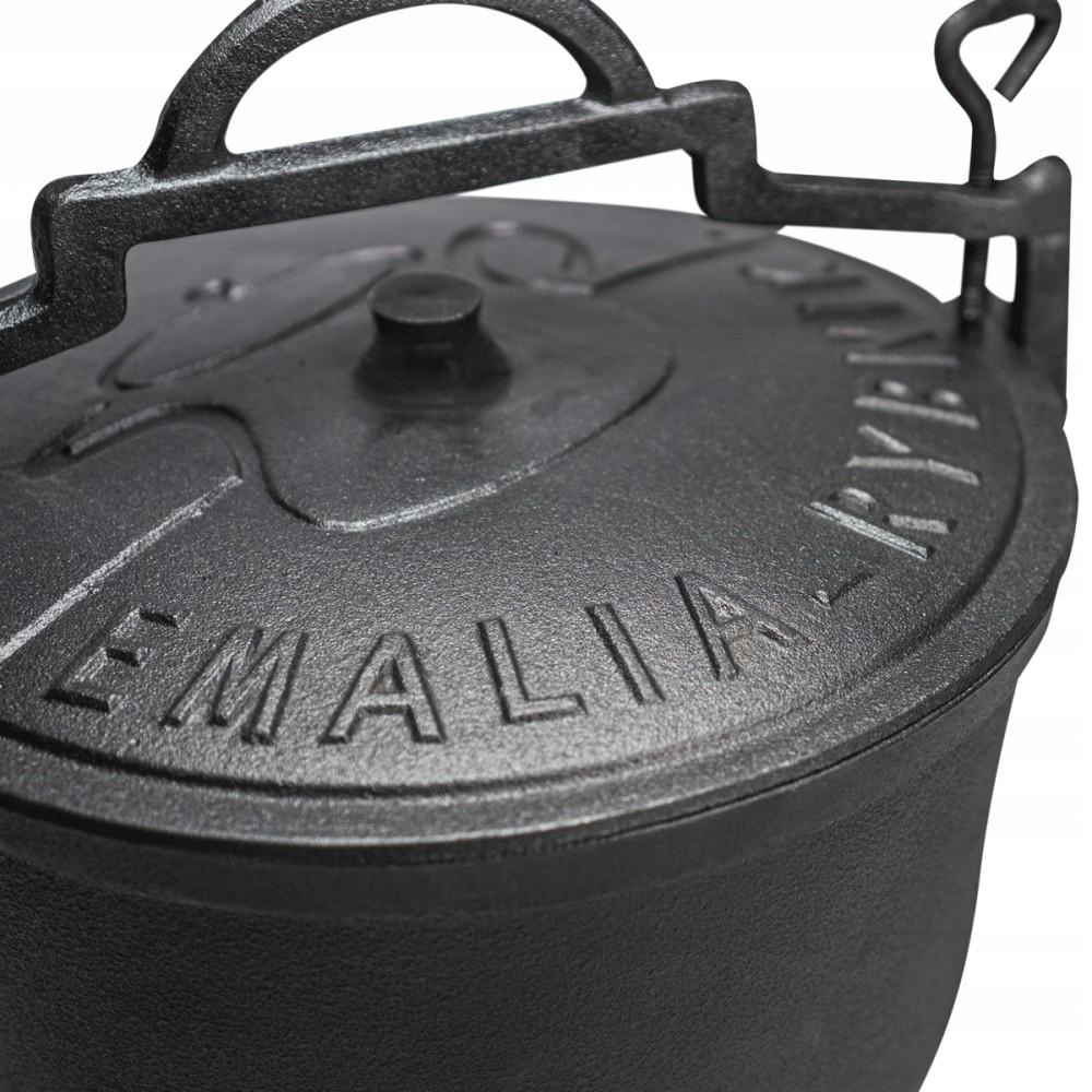 Kociołek Garnek żeliwny myśliwski EMALIA RYBNIK 8l czarny Pojemność 8 l