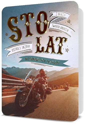 

Kartka urodzinowa dla Motocyklisty pomysłowa H2398