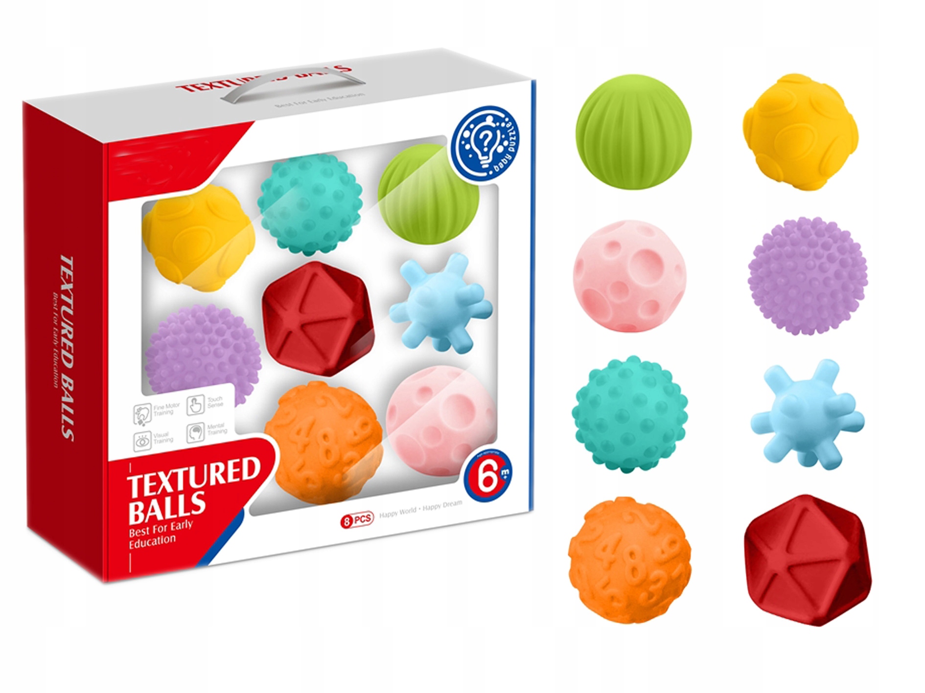 KULE SENSORYCZNE DLA MALUCHA 6M+