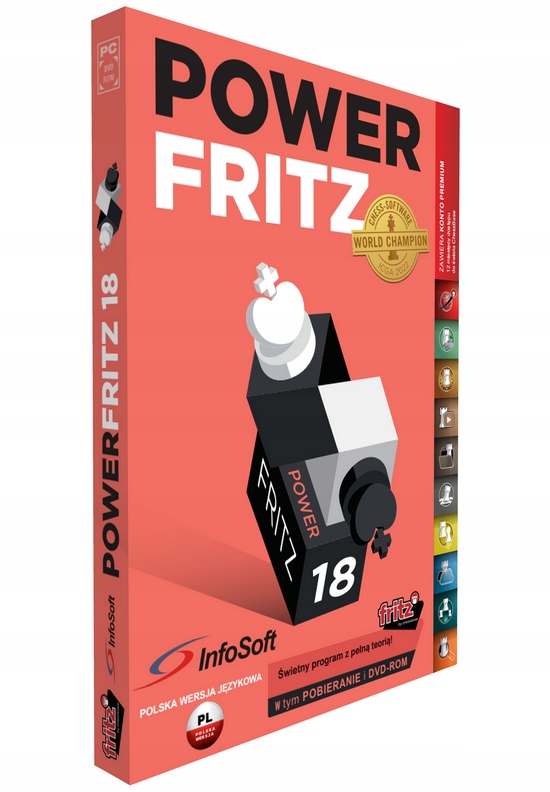 Program szachowy Power Fritz 18 Pl z bazą Power Book ChessBase
