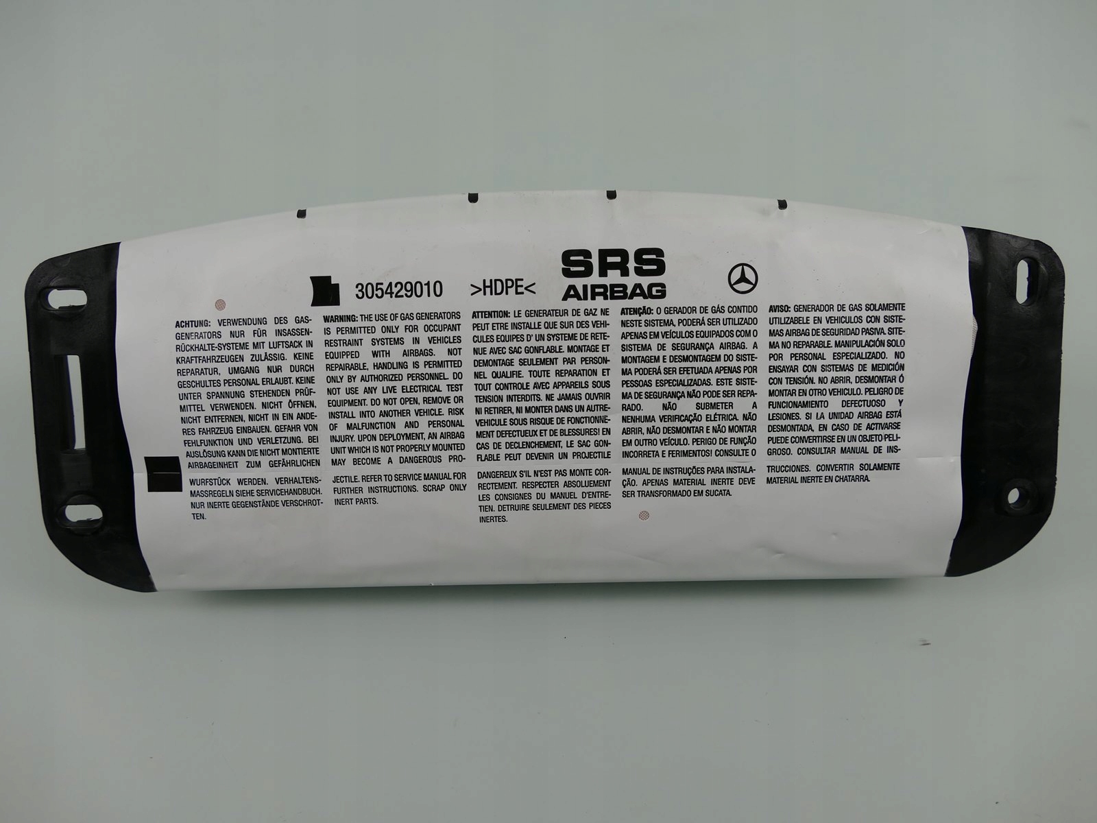 MERCEDES W204 PODUSZKA POWIETRZNA PASAŻERA AIRBAG