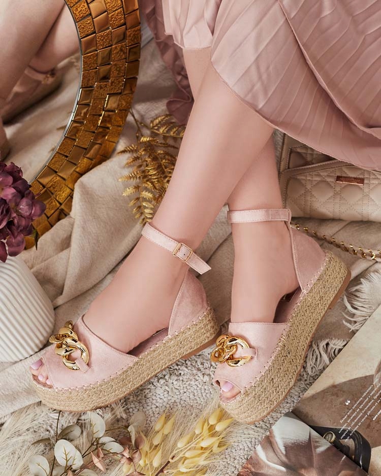 RÓŻOWE ESPADRYLE DAMSKIE AMOSSE 39 Marka Royalfashion