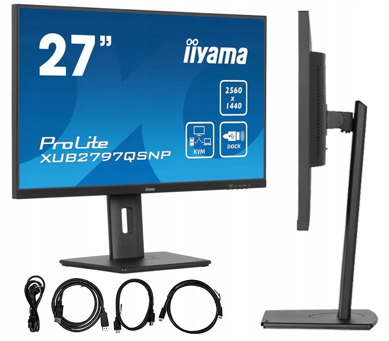 Monitor 27 palcov 2K iiyama ProLite XUB2797QSNP-B1 Ips 100Hz 1ms Mprt Pivot
