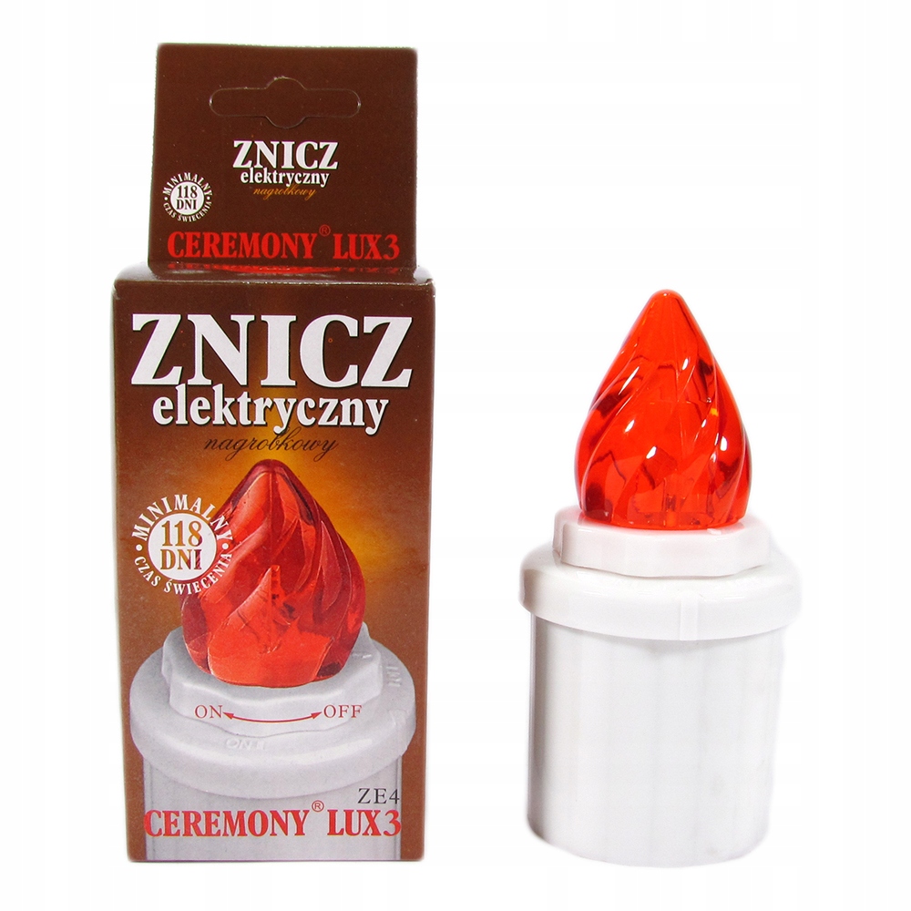 

Wkład elektryczny znicz świeca led 118dni +baterie