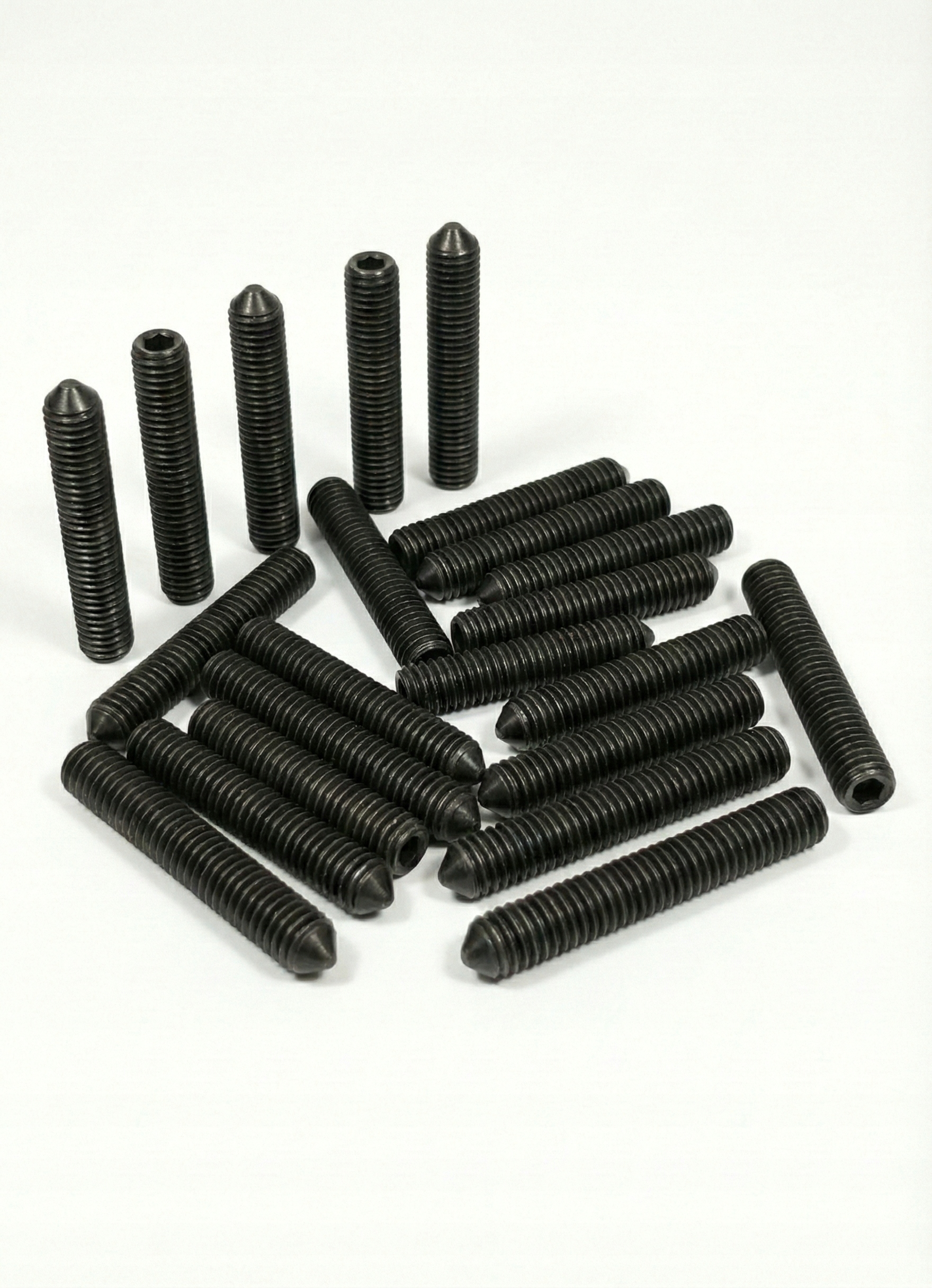 Přítlačný šroub imbusový kužel 6-kt/st M12×80 Iso 4027 25 Ks