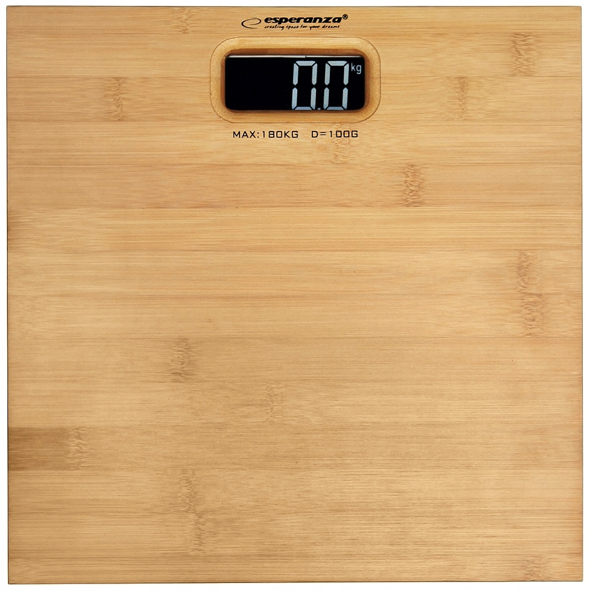 

Waga Łazienkowa Esperanza Bambusowa LCD Do 180 Kg