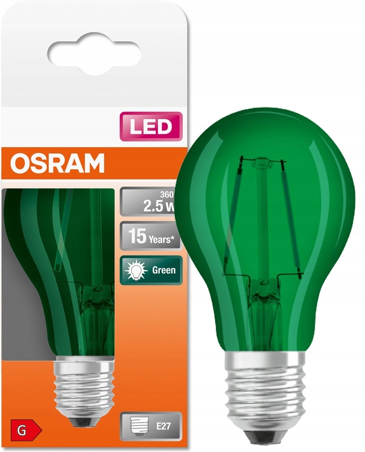 

Osram żarówka Led dekoracyjna 2.5W zielona