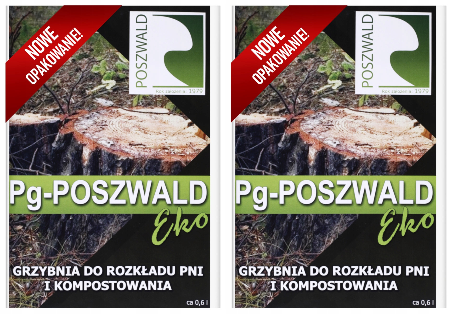 2x Pg POSZWALD Eko Grzybnia do rozkładu pni drzew
