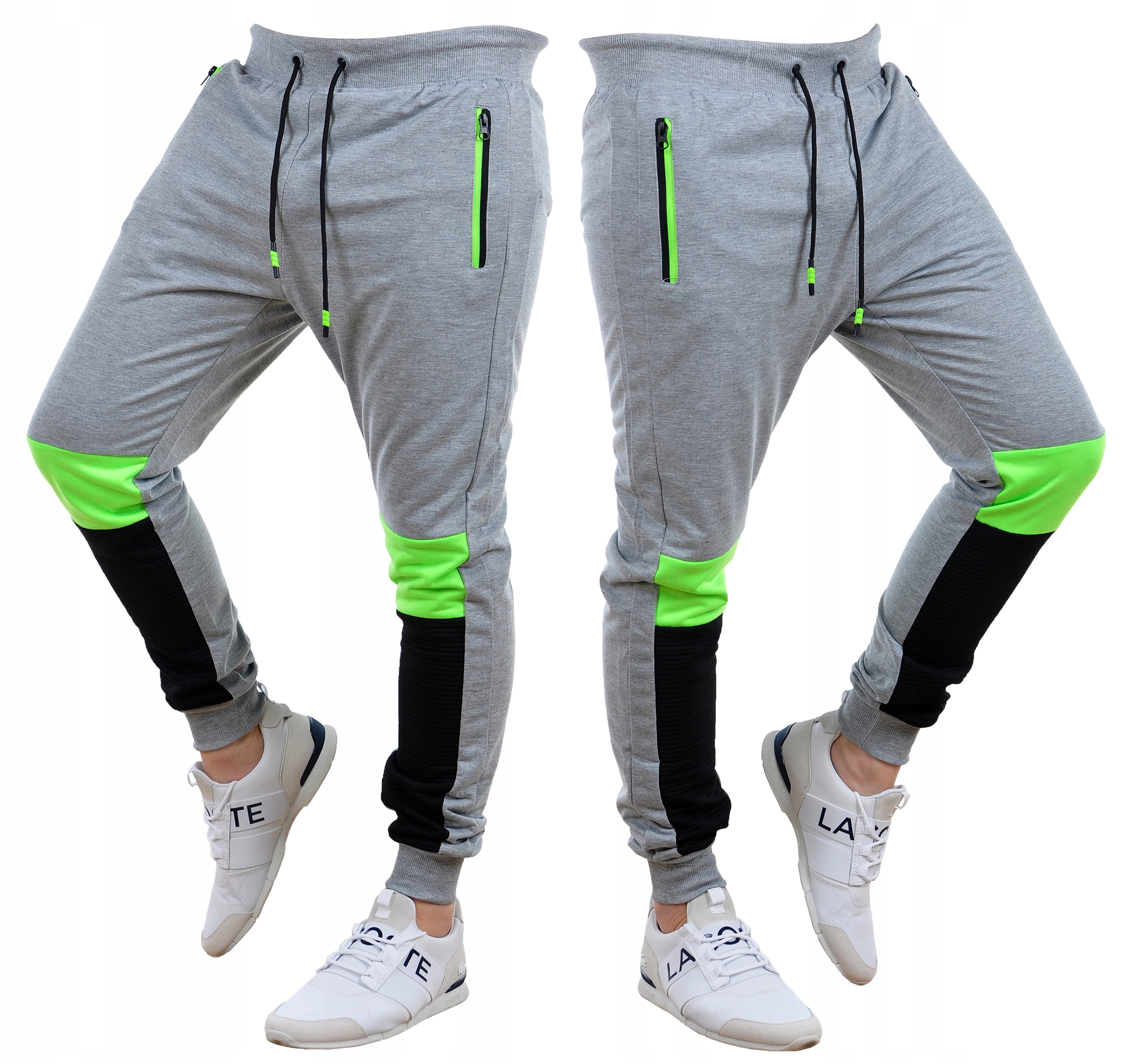 

K222 r. M Męskie Spodnie Dresowe Joggery Kolory