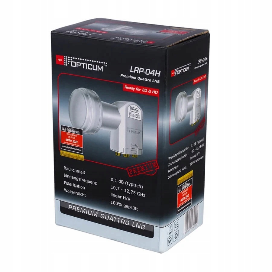 LNB QUATRO OPTICUM átalakító LRP-04H Golde Line multiswitch-hez Modell LRP-04H
