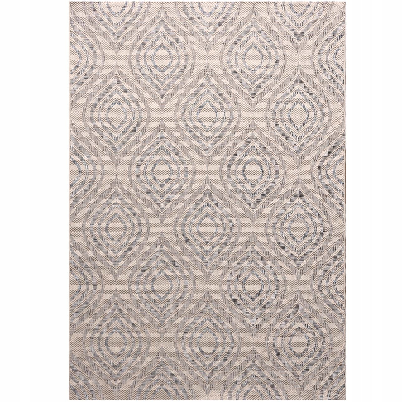 Dekoria Carpet Breeze vlna/surová/modrá 200x290cm