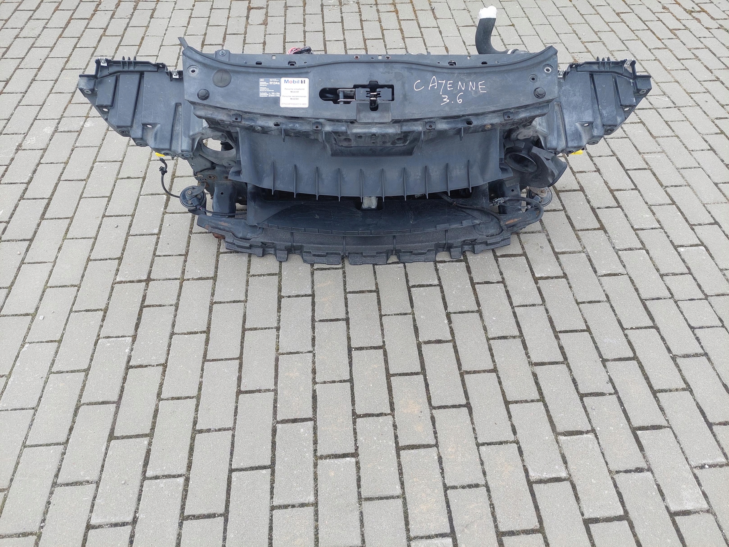 front body wall front pillar radiator PORSCHE CAYENNE and 7L 9PA LIFT 3.6