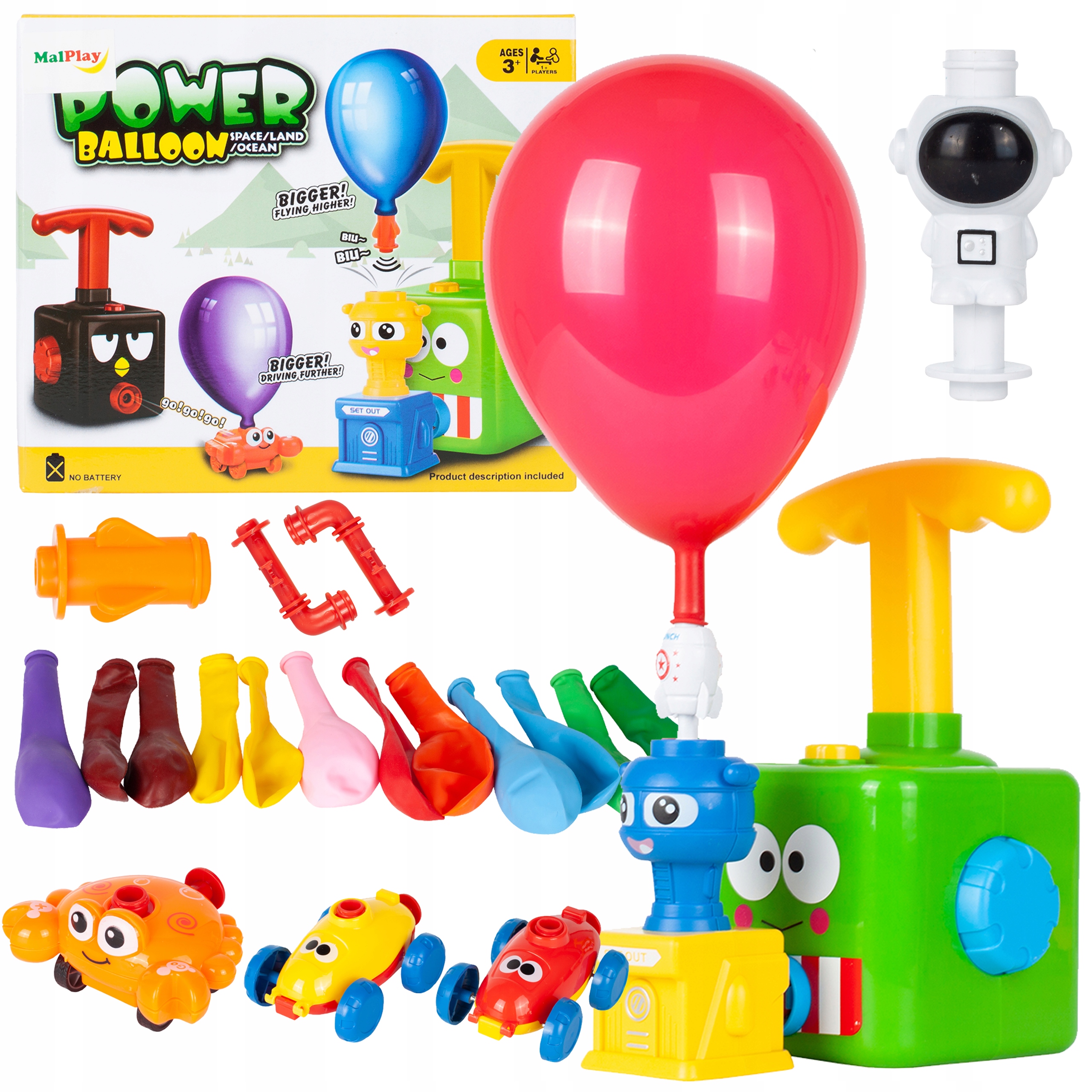 

Wyrzutnia Balonowa Aerodynamiczny Samochód +pompka