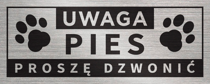 

Tabliczka Uwaga Pies Proszę Dzwonić 20x8 cm