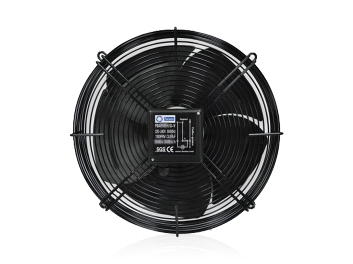 Axiální ventilátor 4500 m³/h na síti, 160 W 230 V, sací, nafukovací, 400 mm