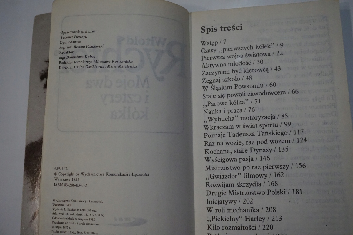 WITOLD RYCHTER MOJE DWA i CZTERY KÓŁKA WKiŁ Autor Witold Rychter