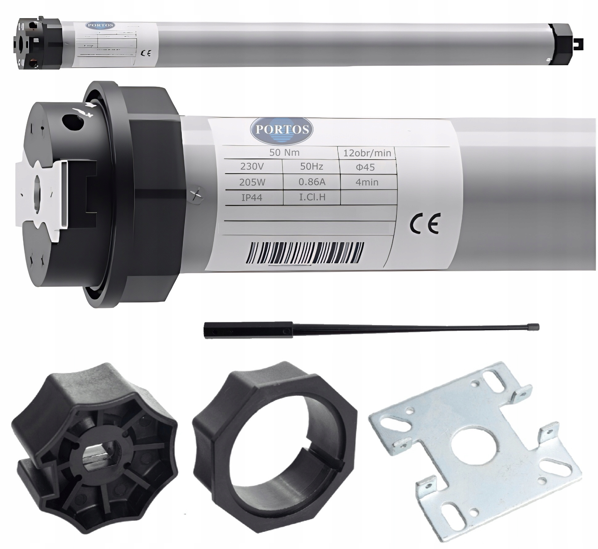 Motorový pohon pro venkovní rolety Fi 60 mm 50 Nm Portos