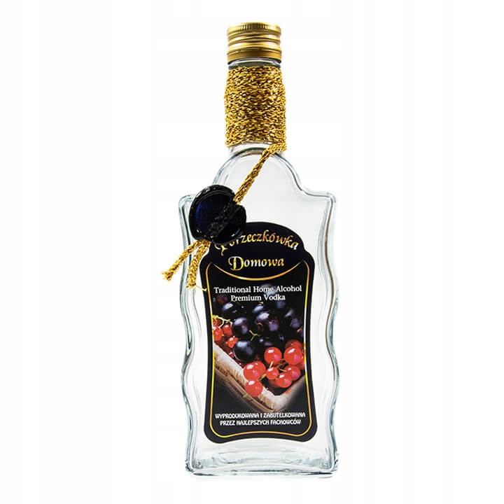 

Butelka zdobiona fala 500ml Porzeczkówka Domowa