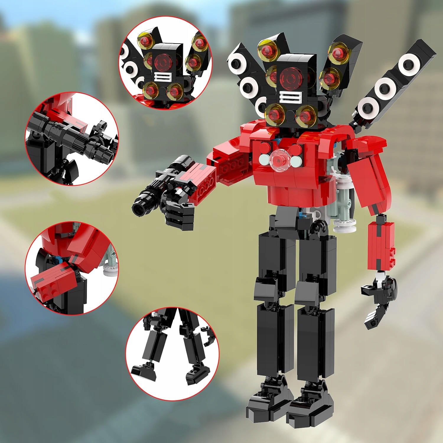 KLOCKI SKIBIDI TOILET TITAN SPEAKERMAN CAMERAMAN FIGURKA KONSTRUKCYJNE 331 Typ klocki konstrukcyjne