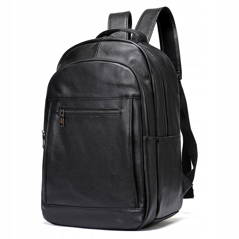 PLECAK SKÓRZANY Męski STYLOWY LAPTOP Czarny