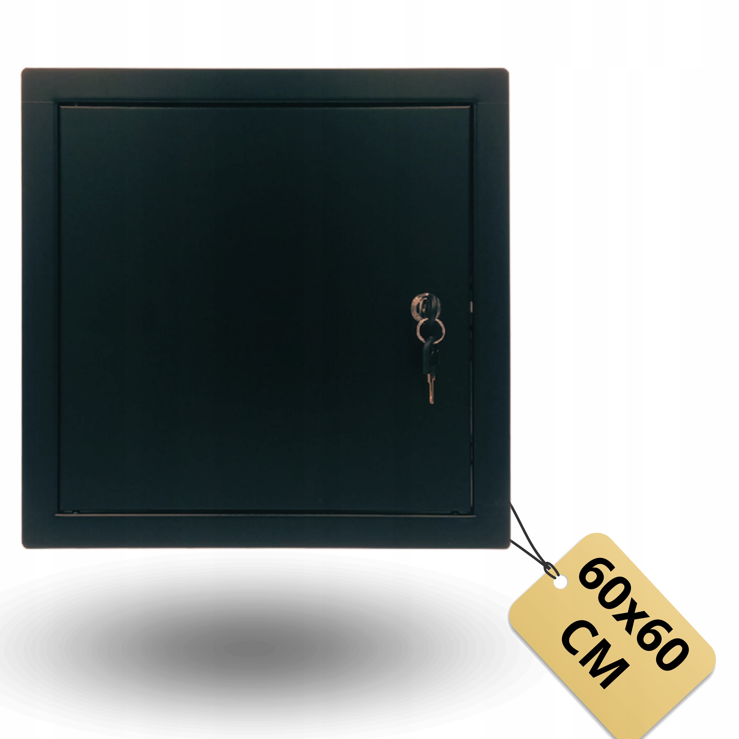 Revizní Dvířka Grafit 60x60 cm Kovový Rámeček Se Zámkem Klíč