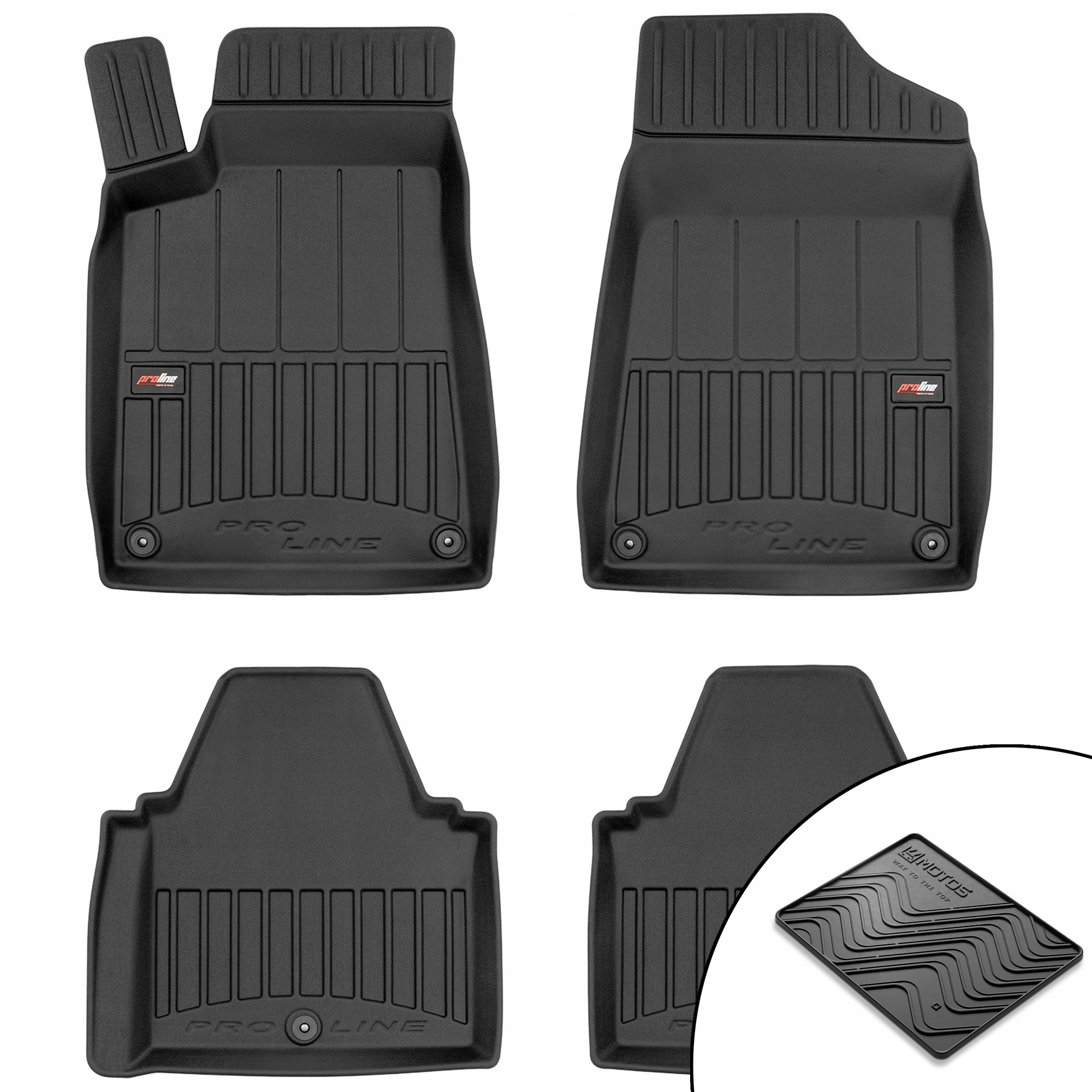 3D gumové koberce Peugeot 607 1999-2010 podložka bonus