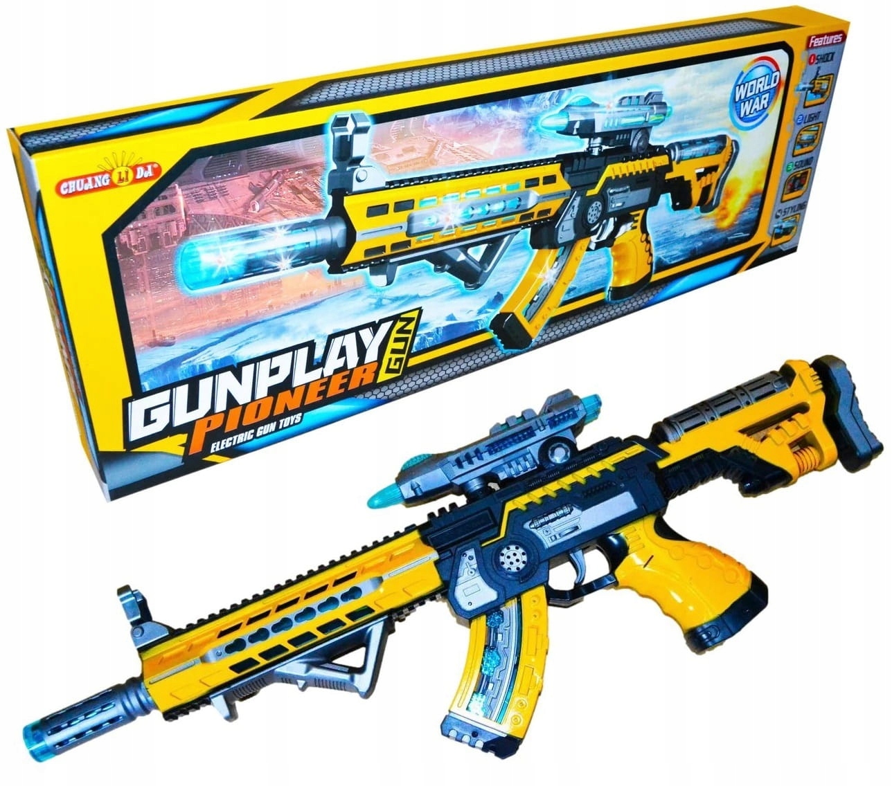 

Karabin Pistolet Wojskowy Armia Światło Dźwięk