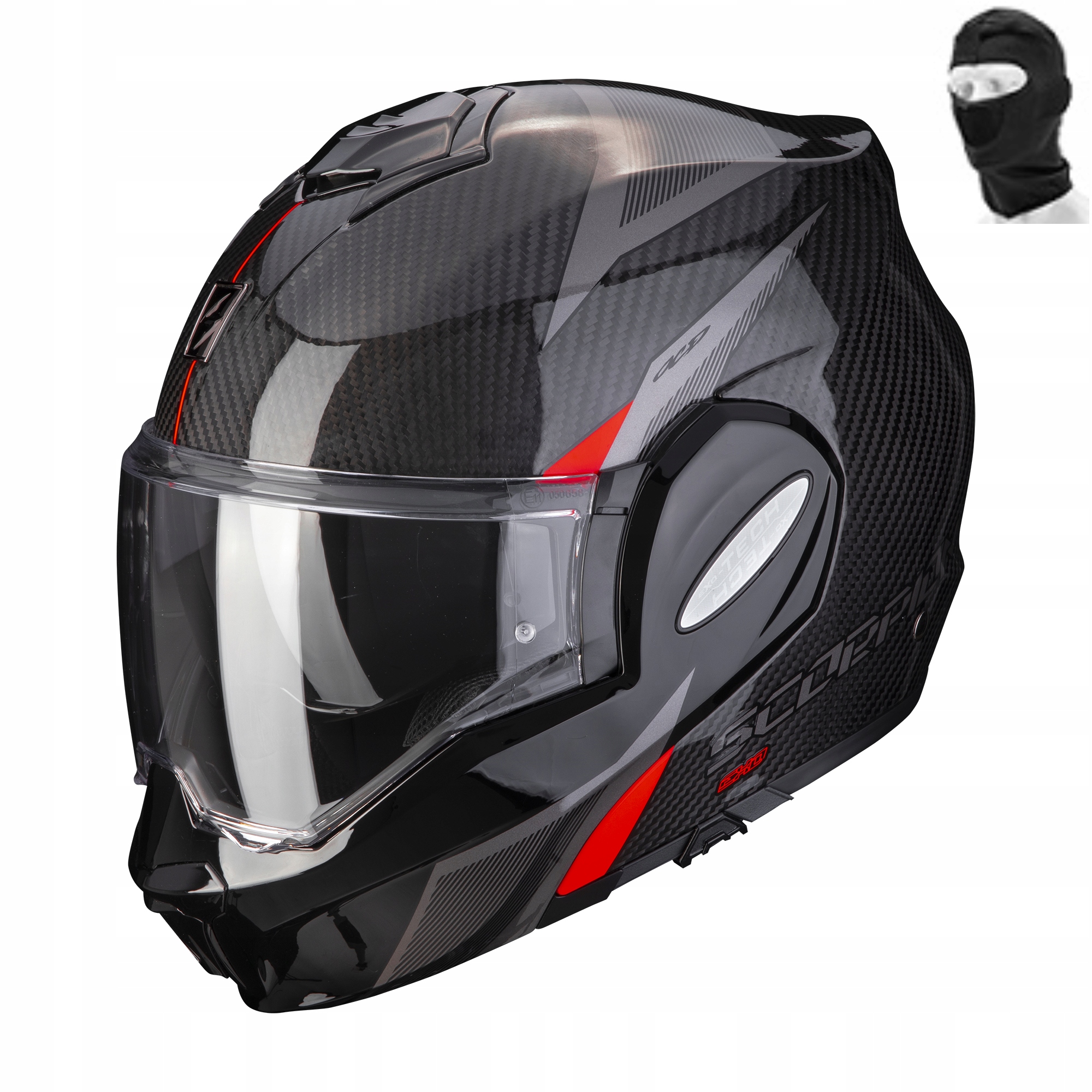 

Kask Scorpion Kask Exo-tech Carbon Top Black-RED L