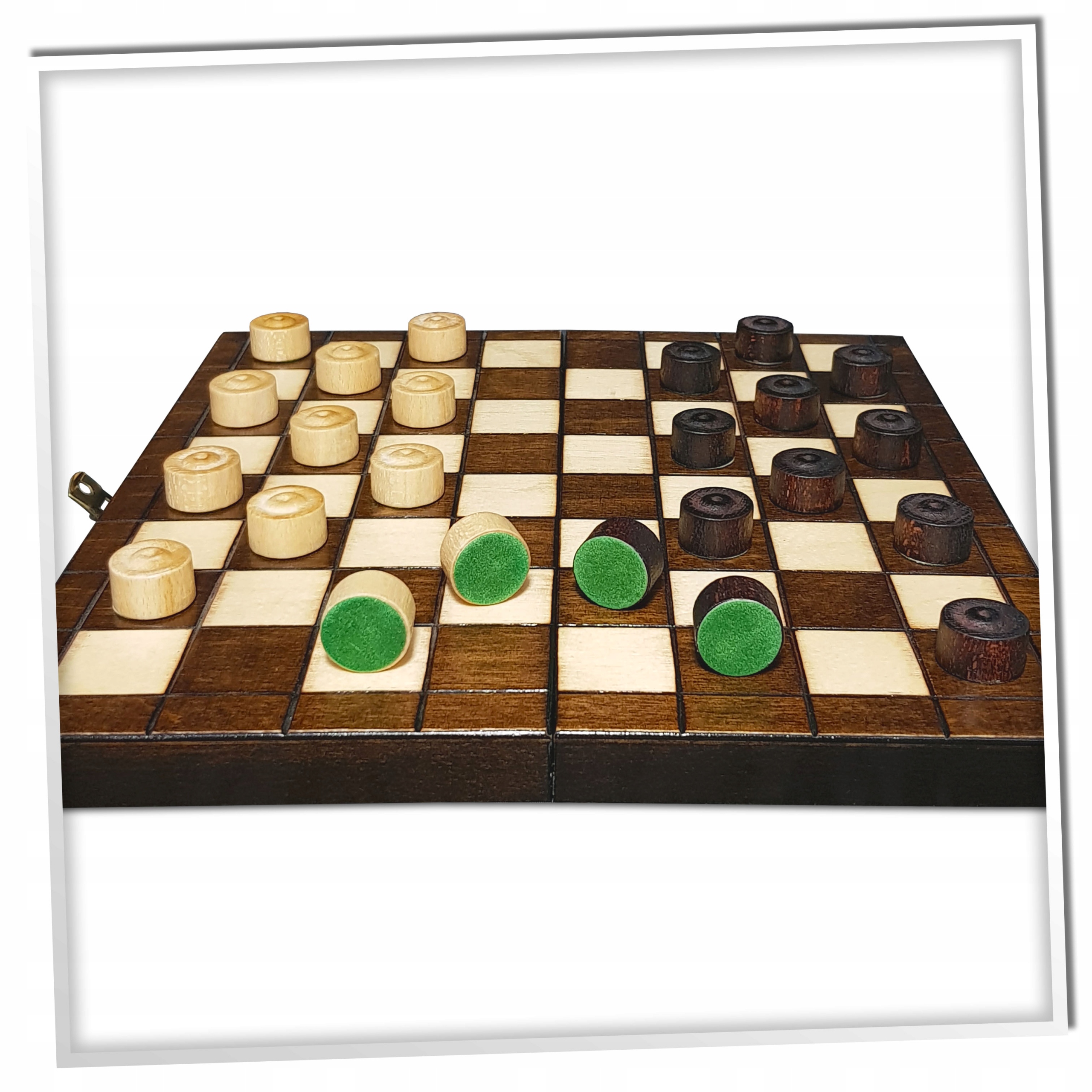 WARCABY DREWNIANE KLASYCZNE 64 - POLOWE MAŁE 25 x 25 CM PRODUCENT Maksymalna liczba graczy 2