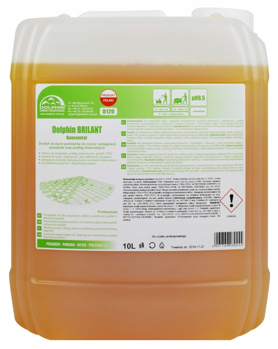 

Dolphin Brilant 10l Płyn do Mycia Paneli Drewna