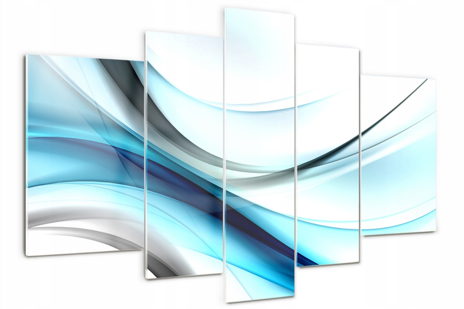 

Foto Obraz szklany duży tryptyk Abstrakcja fale
