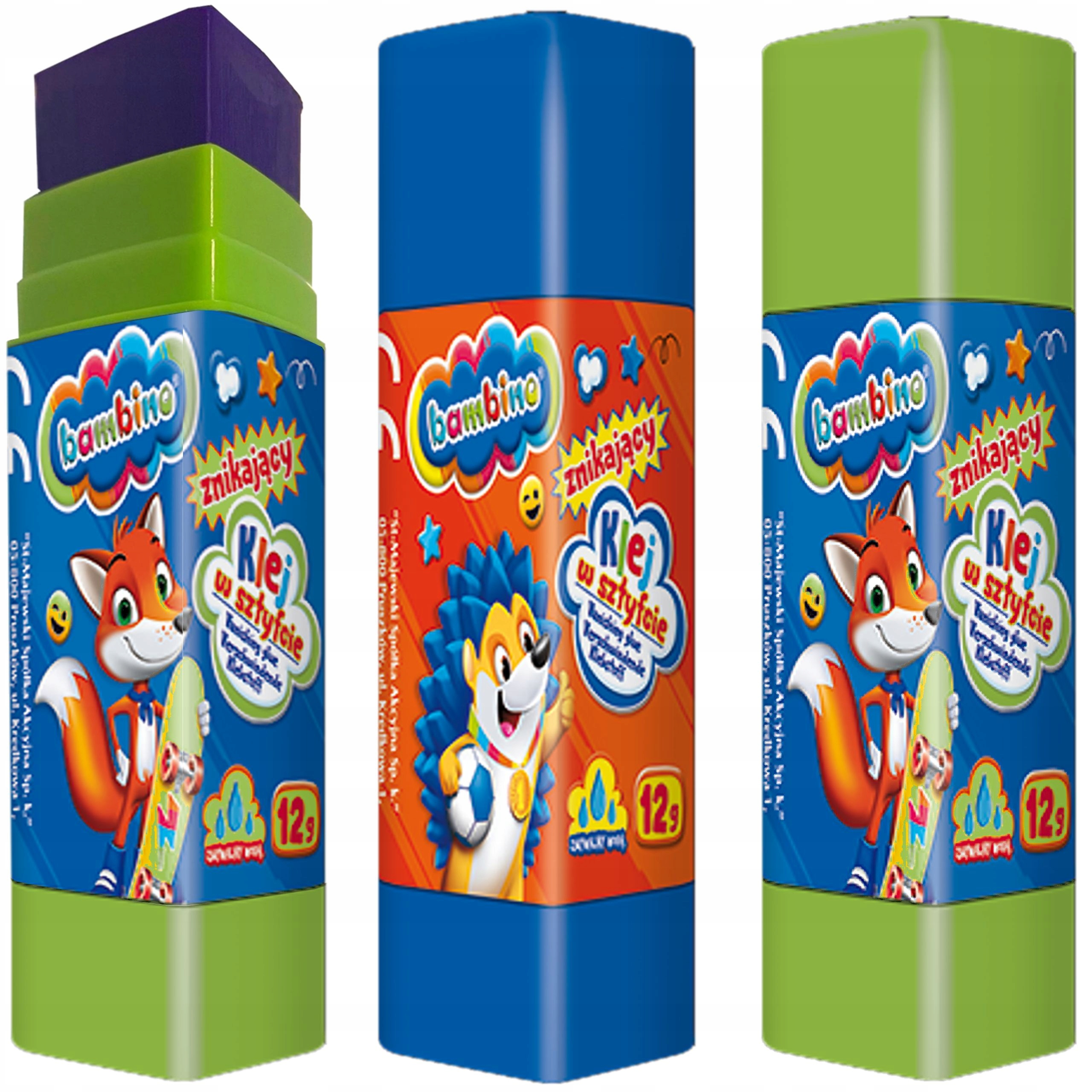 

3x Klej 12 g Bambino Szkolny Znikający W Sztyfcie