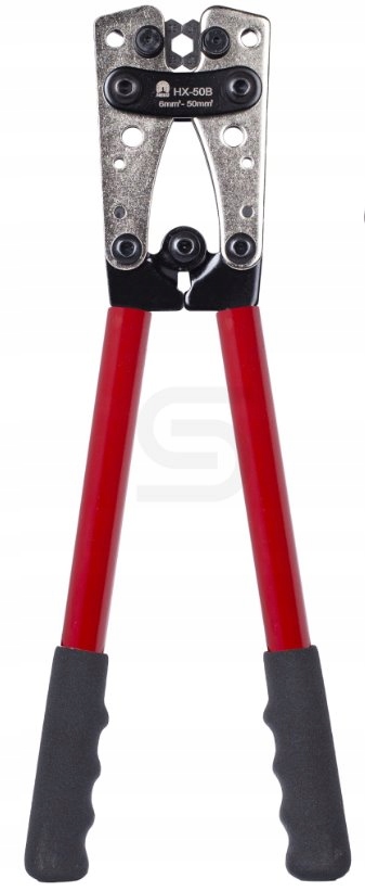 Krimpovací kleště Neku na velké kabelové koncovky, 6-50mm2 Cu i Al , Hex
