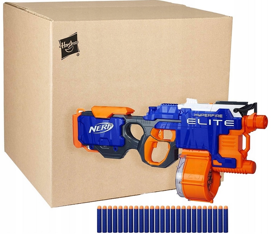 NERF WYRZUTNIA AUTOMAT HYPERFIRE x2 MAGAZYNEK CELE Płeć chłopcy dziewczynki