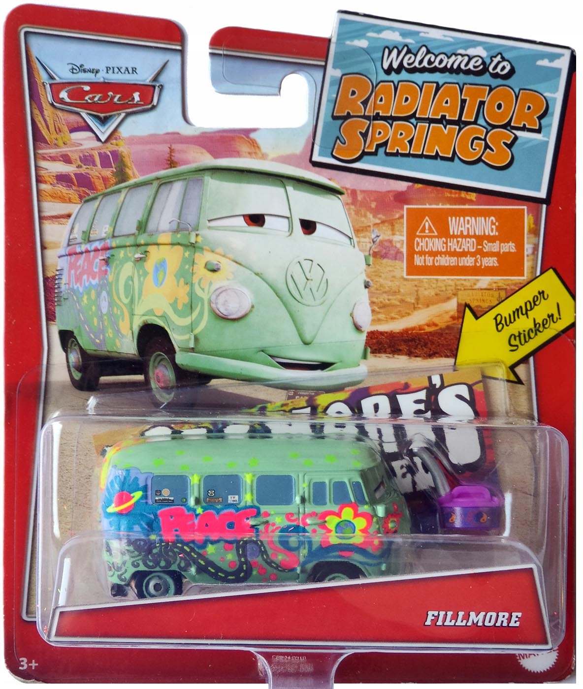 

Mattel Cars Auta Fillmore Ogórek Z Karnistrem Nowy